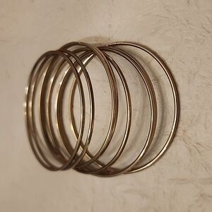 Set of 8 silver tone